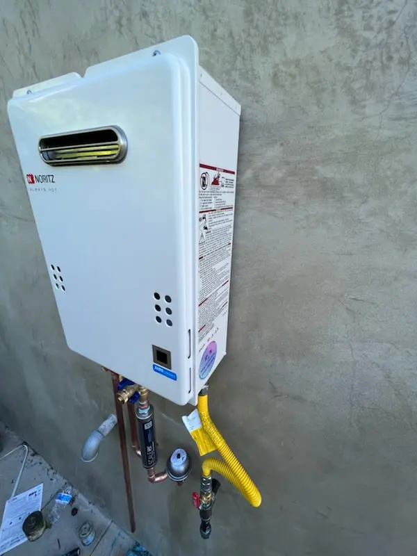 Tankless water heater installation for Occum homes